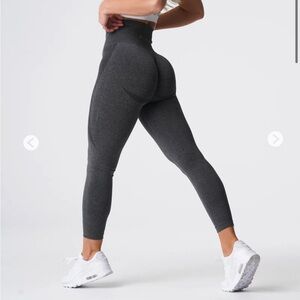 NVGTN Black Speckled Contour Seamless Leggings Size Small